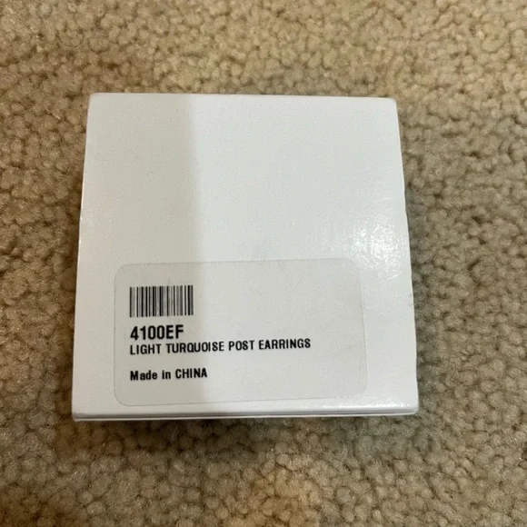 Touchstone Crystal Blue and Silver Oval Earrings - Picture 2 of 3